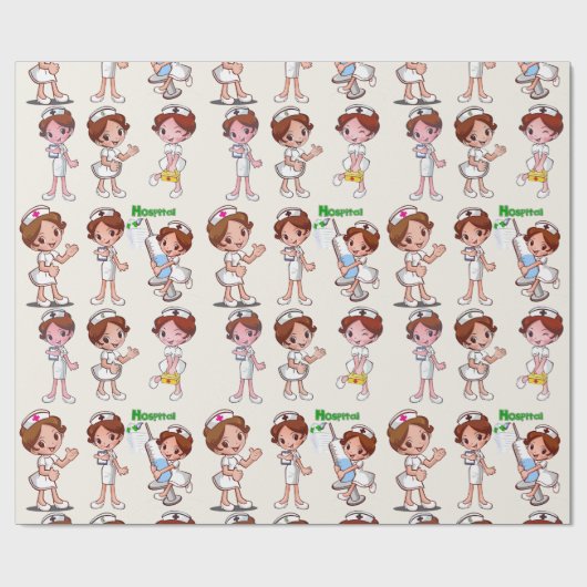 speciale verpleegster cadeaupapier (Vlak)