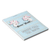 Speciale verpleegsters Snoep Bar Wrapper Party Fav Notitieblok (Schuin)