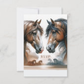 Speciale Vertical Wedding RSVP Response Kaart (Voorkant)