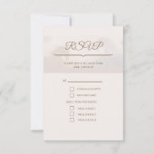 Speciale Vertical Wedding RSVP Response Kaart (Achterkant)