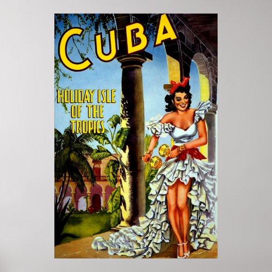 Speciale Vintage Cuba Reisposter Poster (Voorkant)