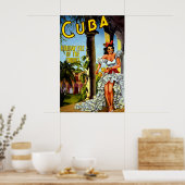 Speciale Vintage Cuba Reisposter Poster (Keuken)