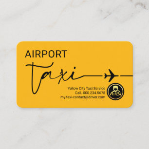 Speciale Vliegtuig Taxi Dienst Visitekaartje