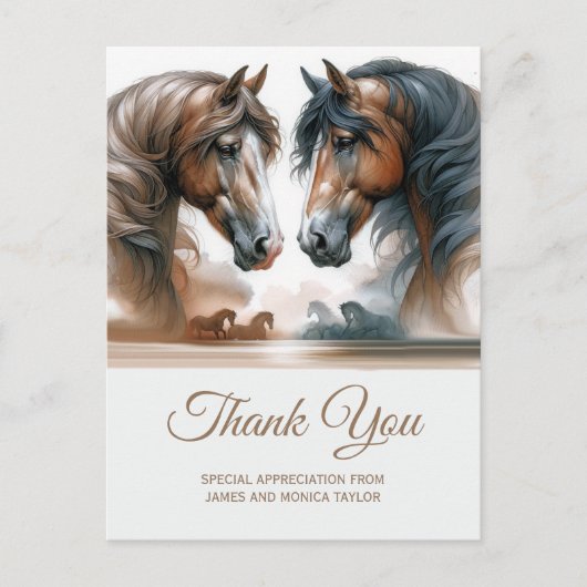 Speciale Voeg foto toe Trouwen Dank u Briefkaart (Voorkant)