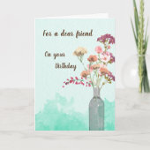 Speciale vogelkaart voor vriend bedankkaart (Voorkant)
