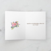 Speciale vogelkaart voor vriend bedankkaart (Binnen)