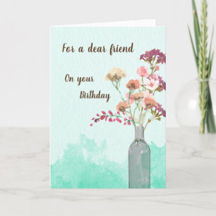 Speciale vogelkaart voor vriend bedankkaart