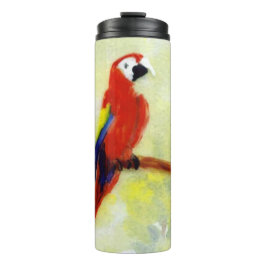 Speciale vogelschildering Macaw Parrot Thermosbeker