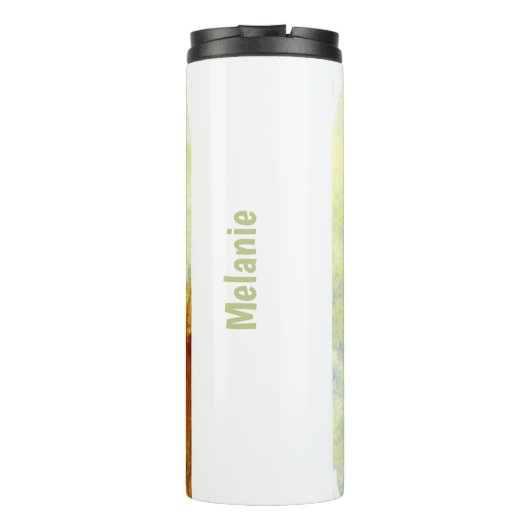 Speciale vogelschildering Macaw Parrot Thermosbeker (Achterkant)