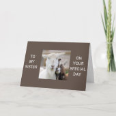 *SPECIALE VOOR MIJ EN U BENT SPECIALE ZISTER* KAAR KAART (Voorkant)