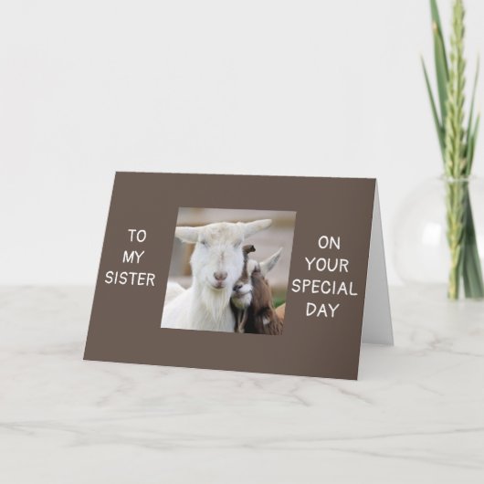 *SPECIALE VOOR MIJ EN U BENT SPECIALE ZISTER* KAAR KAART (Voorkant)