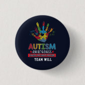Speciale voorlichting autisme Advocate Ronde Button 3,2 Cm (Voorkant)