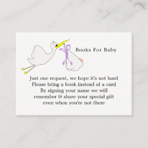 Speciale voorraadvoorraadboeken voor Baby Informatiekaartje