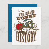 speciale voorval voor wilde vrouwen kaart (Voorkant / Achterkant)