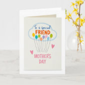 Speciale Vriend Ballonkaart Kaart (Gele Bloem)