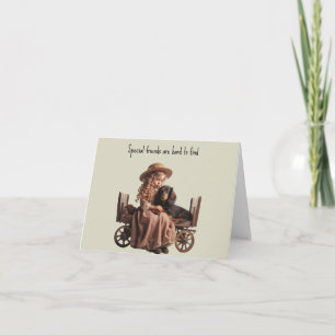 Speciale Vriend Dachshund Kaart