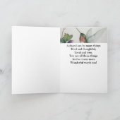 Speciale vriend Dank u Hummingbird Garden Kaart (Binnen)