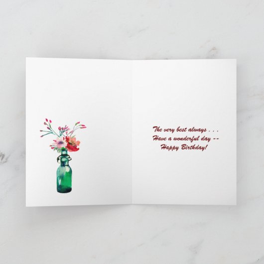 SPECIALE VRIEND GARDEN LOVELY UITZICHT KAART (Binnen)