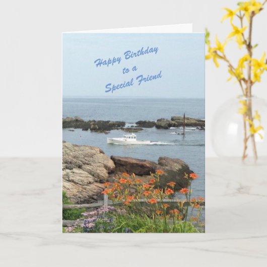 SPECIALE VRIEND GARDEN LOVELY UITZICHT KAART (Gele Bloem)