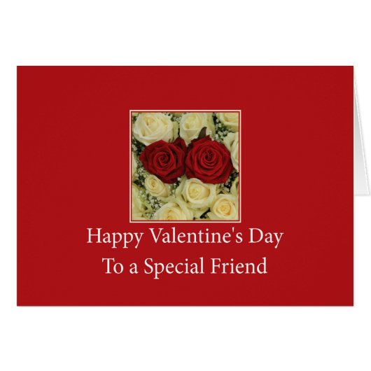 speciale vriend Happy Valentine's Day Rozen (Voorkant Horizontaal)