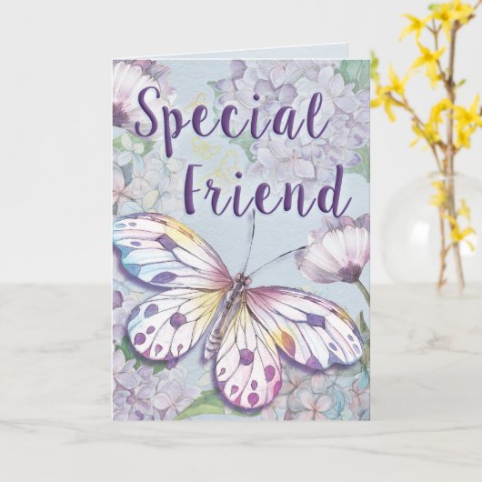 Speciale vriend kaart (Gele Bloem)