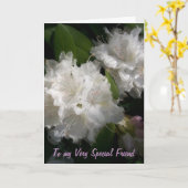 Speciale vriend kaart (Gele Bloem)