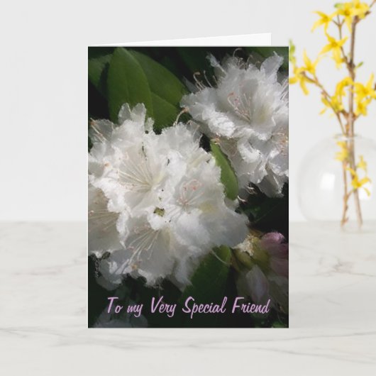 Speciale vriend kaart (Gele Bloem)