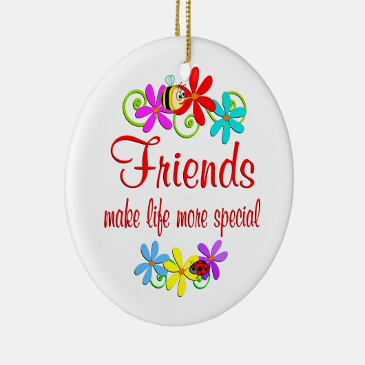 Speciale vriend keramisch ornament (Rechts)