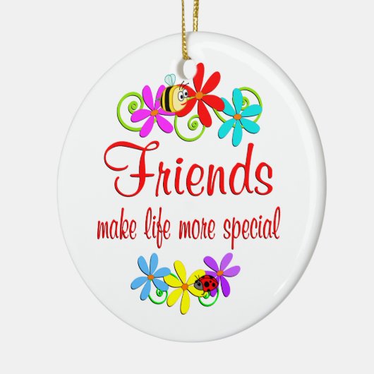 Speciale vriend keramisch ornament (Links)