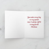 SPECIALE VRIEND MAAKT CHRISTMAS SPECIAAL VOOR MIJ FEESTDAGEN KAART (Binnen)