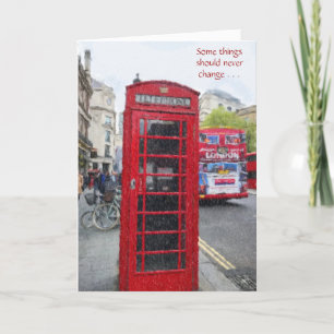 SPECIALE VRIEND SYMBOLISCH RED TELEFOON ZOWEL BIRT KAART