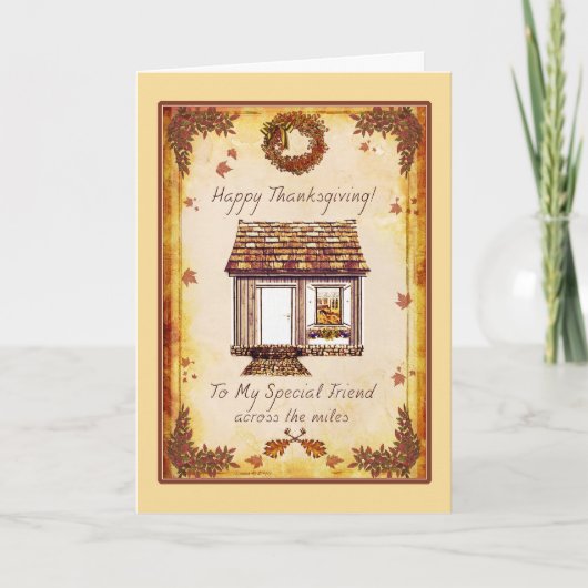 Speciale Vriend Thanksgiving Over de Miles Kaart (Voorkant)