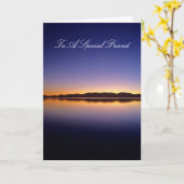 Speciale vriend wenskaarten kaart (Gele Bloem)