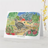 Speciale Vriend Woestijnkwartel Verjaardagskaart Kaart (Gele Bloem)