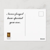 Speciale vriendelijke positieve gele bloemen aanmo briefkaart (Achterkant)