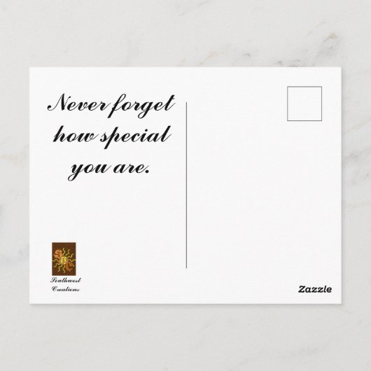 Speciale vriendelijke positieve gele bloemen aanmo briefkaart (Achterkant)