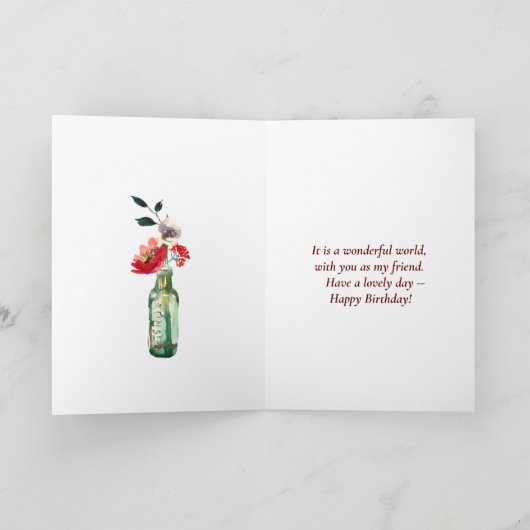 SPECIALE VRIENDELIJKE WERELD KAART (Binnen)