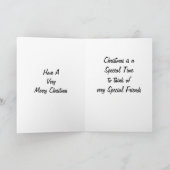 **SPECIALE VRIENDEN MET KERST** FEESTDAGEN KAART (Binnen)