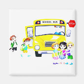 SPECIALE "VROUW BUS DRIVER" MAGNEET (Voorkant)