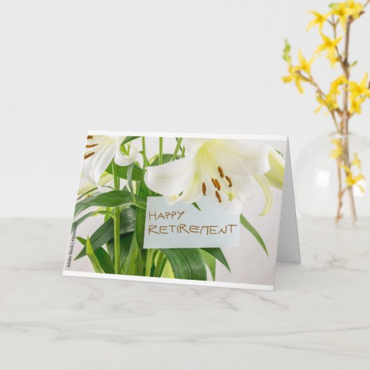 "SPECIALE VROUW WERKER RETIRES" KAART (Gele Bloem)