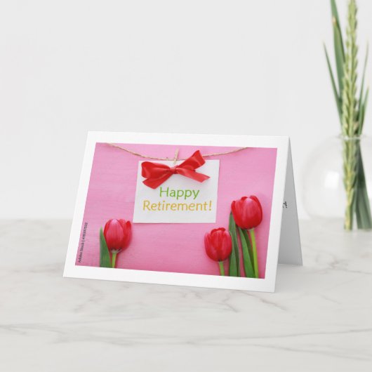 "SPECIALE VROUW WERKER RETIRES" KAART (Voorkant)