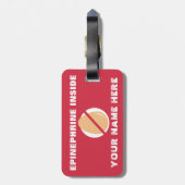 Speciale waarschuwing voor haaieneieren bagagelabel (Achterkant verticaal)