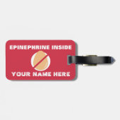 Speciale waarschuwing voor haaieneieren bagagelabel (Achterkant horizontaal)