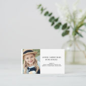 Speciale waarschuwingen over kindervoeding visitekaartje (Staand voorkant)