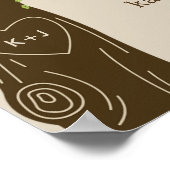 Speciale wandkunst met eikenbomen poster (Hoek)