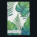 Speciale Waterverf Tropische bladeren Theedoek<br><div class="desc">Speciaal ontwerp voor Tropische Waterverf. U bent welkom om mijn winkel te bezoeken voor mooiere producten.</div>