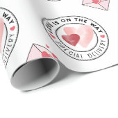 Speciale Waterverf Valentijn Cadeaupapier (Rol Hoek)