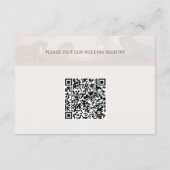 Speciale Wedding QR Code Enclosure Kaart (Achterkant)