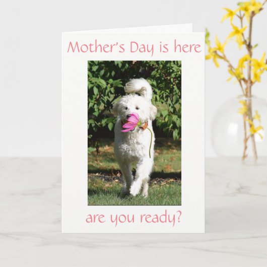 SPECIALE WENS VOOR ***MAM*** OP MOEDERDAG KAART (Gele Bloem)