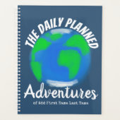 Speciale wereld gemaakt met stripstijl planner (Voorkant)